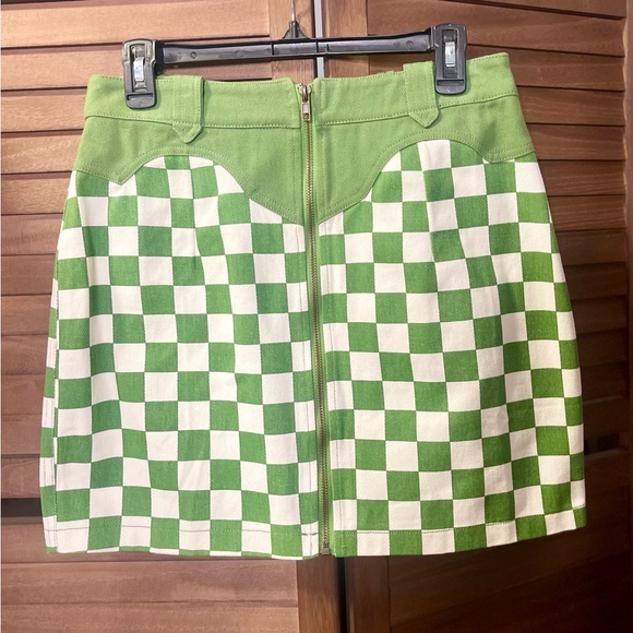 Blue Blush Dresses & Skirts - 💚🏁 Green Checkered Mini Skirt 🏁💚